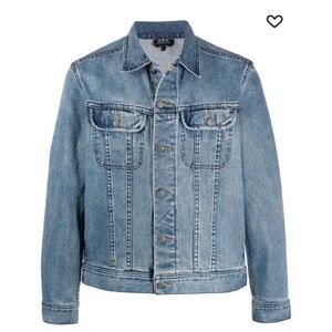 A.P.C. Jean Jacket with Skull Button Size M